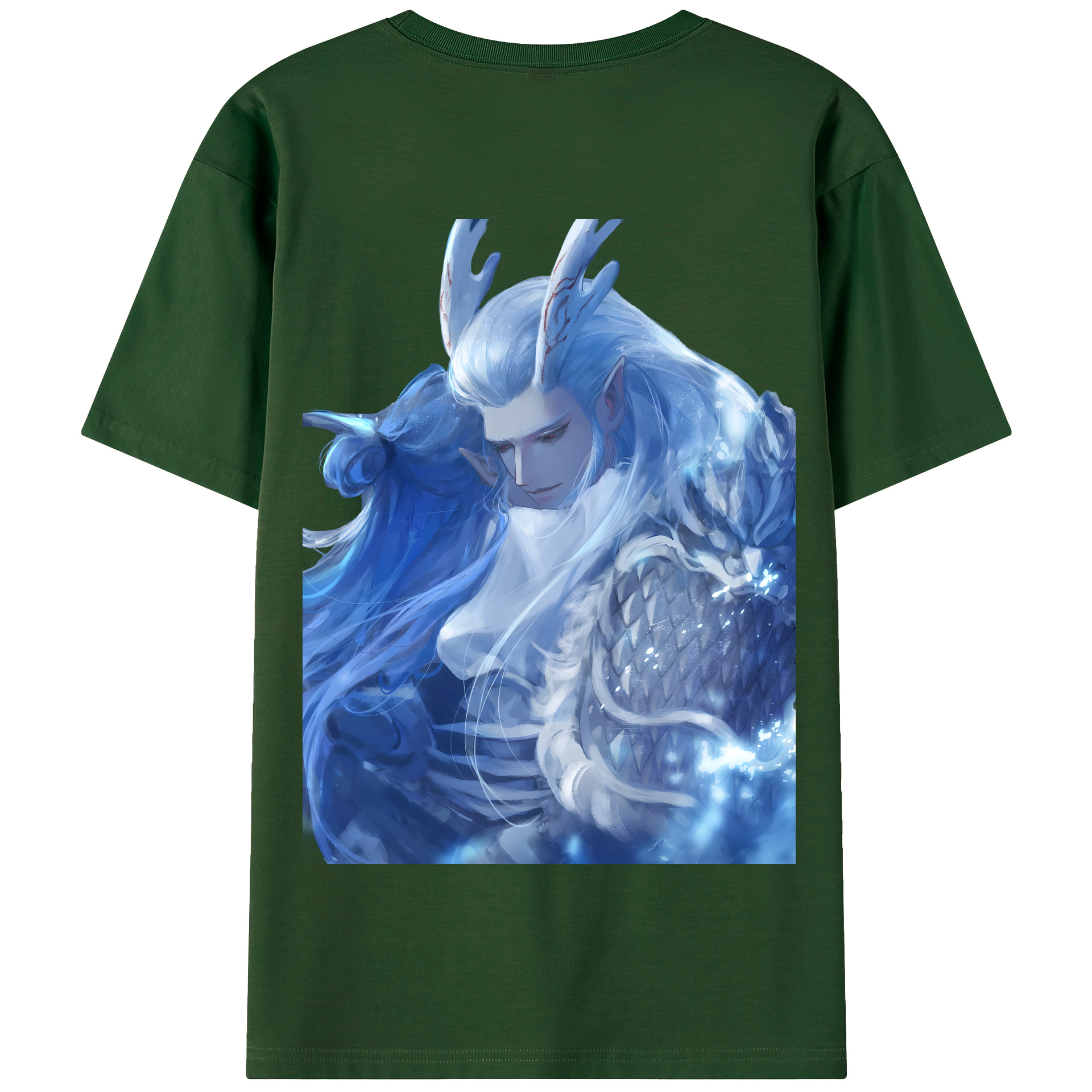 （画像用） Ne Zha 2 ナタ 魔童の大暴れ 綿100％半袖Tシャツ（背面プリント）